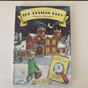 The Mystery of the Russian Ruby Pop-Up Book 1st Ed 1994 Iain Smyth Whodunit HC
